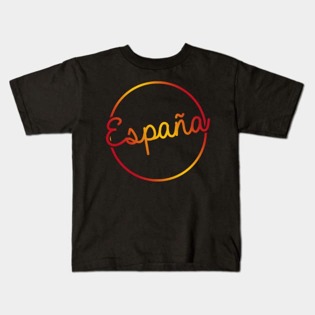 España Kids T-Shirt by ElviaMontemayor